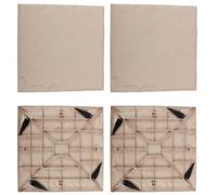 Pierres de Marche Jardin Lot 4 Dalles 39,5 x 39,5 cm Résine PC ABS Aspect Naturel | Pavés décoratifs,Piquets ancrage inclus | Antidérapant,Léger,Sólido,Résistant | Chemin,Allée,Terraza Pelouse