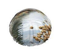 Pierres Naturelles - Gorro de ducha de doble capa para mujer, reutilizable, adecuado para baño de spa