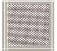 Pierrot - Tapacubos TNT Airlaid, 100 x 100 cm, 25 unidades, color gris, línea verde - Airlaid decorado Duo
