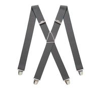 PIERROT Tirantes para Hombre - Clips Extra Fuerte - Sólidos y Artesanales para Hombres Garantía de por vida - Tirantes para Pantalones - Una Talla Para Todos