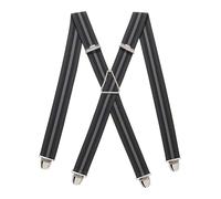 PIERROT Tirantes para Hombre - Clips Extra Fuerte - Sólidos y Artesanales para Hombres Garantía de por vida - Tirantes para Pantalones - Una Talla Para Todos
