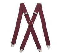 PIERROT Tirantes para Hombre - Clips Extra Fuerte - Sólidos y Artesanales para Hombres Garantía de por vida - Tirantes para Pantalones - Una Talla Para Todos