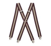 PIERROT Tirantes para Hombre - Clips Extra Fuerte - Sólidos y Artesanales para Hombres Garantía de por vida - Tirantes para Pantalones - Una Talla Para Todos