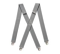 PIERROT Tirantes para Hombre - Clips Extra Fuerte - Sólidos y Artesanales para Hombres Garantía de por vida - Tirantes para Pantalones - Una Talla Para Todos