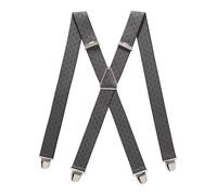 PIERROT Tirantes para Hombre - Clips Extra Fuerte - Sólidos y Artesanales para Hombres Garantía de por vida - Tirantes para Pantalones - Una Talla Para Todos