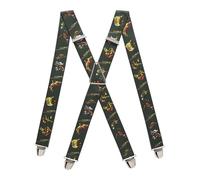 PIERROT Tirantes para Hombre - Clips Extra Fuerte - Sólidos y Artesanales para Hombres Garantía de por vida - Tirantes para Pantalones - Una Talla Para Todos