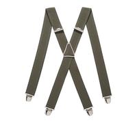 PIERROT Tirantes para Hombre - Clips Extra Fuerte - Sólidos y Artesanales para Hombres Garantía de por vida - Tirantes para Pantalones - Una Talla Para Todos