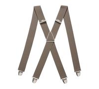 PIERROT Tirantes para Hombre - Clips Extra Fuerte - Sólidos y Artesanales para Hombres Garantía de por vida - Tirantes para Pantalones - Una Talla Para Todos