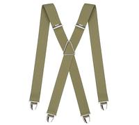 PIERROT Tirantes para Hombre con Clips Extra Fuerte - Sólidos y Artesanales con Garantía de por Vida - Una Talla Para Todos