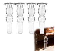 Pies de acrílico para muebles, Patas acrílicas for muebles, paquete de 4 altura ajustable con tornillos, varios tamaños(30cm)