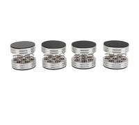 Pies de Aislamiento de Altavoz, Almohadillas de Aislamiento de Altavoz de bajo Ruido de Aleación de Aluminio Fácil Instalación para Máquina de CD para Amplificador (SILVER)