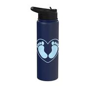 Pies de bebé, va a ser un niño Es un niño, fiesta de baby Stainless Steel Insulated Water Bottle
