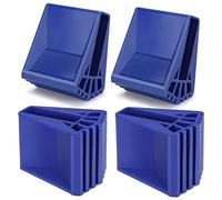 Pies de Escalera 4 Piezas - Patas de Goma Antideslizantes y Protectoras Para Escaleras TelescóPicas y En Espiga (Azul)