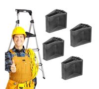 Pies de escalera, almohadillas de goma de la escalera - 4x cojín de pies de escalera sin deslizamiento | Accesorios de escaleras, piezas de reemplazo para trabajos en techos, sitio de construcción, ma