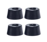 Pies de goma para sillas para atornillar, patas de goma, almohadillas para parachoques, 4 patas de goma antideslizantes para muebles, patas antideslizantes para sillas no incluidas, tornillos