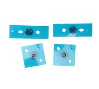 Pies de la Carcasa Inferior del Portátil para Surface Laptop 3.ª/4.ª/5.ª Generación, Pies de la Carcasa Inferior de Repuesto Antideslizantes para Notebook (Plata)