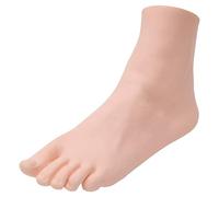 Pies de maniquí realistas de PVC, tamaño real, modelo de pie de maniquí femenino para pintura, enseñanza, arte, dibujo, bocetos, exhibición de joyas, pie izquierdo, 22,5 cm
