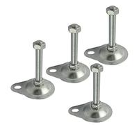 pies de máquina ajustables, 4 Uds. Tazas ajustables for pies de muebles, articulados, pie nivelador Base 76mm diámetro, for garajes, oficinas, restaurantes(M14x80mm)