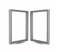 Pies de mesa, patas de escritorio de metal cuadrado de servicio pesado, 2 pcs muebles de bricolaje patas de metal, patas de base de silla de banco moderna industrial Muebles, patas de mesa de café,