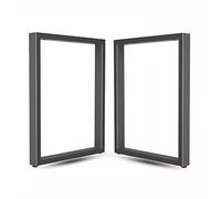 Pies de mesa, patas de escritorio de metal cuadrado de servicio pesado, 2 pcs muebles de bricolaje patas de metal, patas de base de silla de banco moderna industrial Muebles, patas de mesa de café,