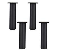 Pies de muebles ajustables de 4 piezas Pies, patas de mesa de aleación de aluminio, pierna de soporte, pierna de cocina, pierna de sofá, pies de cama, patas de gabinete de baño de metal (7 pulgadas/18