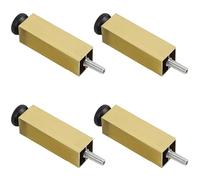 Pies de Muebles de M10 Dorados, 4 Piezas Patas para Mesas Regulables Pie Sofá Dorados Patas Armario Aleación Aluminio | Anodizado Pata Cama Altura Opcional: 6-50cm Gabinete Pies Soporte 12cm/4.7"