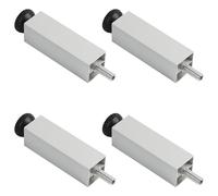 Pies de Muebles de Metal Platas, 4 Piezas Patas para Mesas Regulables Pie Sofá Platas Patas Armario Aleación Aluminio | Anodizado Pata Cama Altura Opcional: 6-50cm Gabinete Pies Soporte 12cm/4.7"