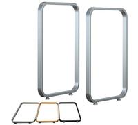 Pies De Muebles Hierro Negro/oro/plata,2pcs Patas De Mesa Metal Resistente Superficie Lisa,Patas Para Muebles Altura Regulables Para Mesa De Centro/Mesita De Noche/Gabinetes/Sillas(Silver,55x72.5cm)
