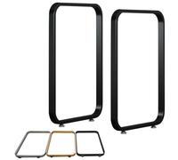 Pies De Muebles Hierro Negro/oro/plata,2pcs Patas De Mesa Metal Resistente Superficie Lisa,Patas Para Muebles Altura Regulables Para Mesa De Centro/Mesita De Noche/Gabinetes/Sillas(Black,55x72.5cm)