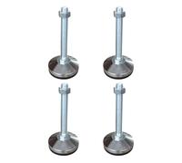 Pies de Nivelación para Trabajo Pesado, Rosca M12 3.1''/80mm Dia. Tornillo de nivelación. 1100 LB Niveladores Ajustables para Banco de Trabajo, Maquina, Muebles(D80*M12*L100, 4-Pack, Negro)