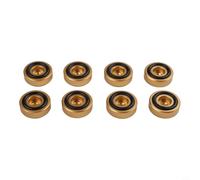 Pies de tabla de cortar de aleación de aluminio dorado de 8 unidades con almohadillas antideslizantes, patas estables para muebles, decoración del hogar y la cocina