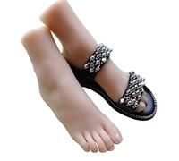 Pies Falsos de Silicona, 1 par, maniquí Femenino de tamaño Natural, exhibición de Joyas, Sandalias, Zapatos, Calcetines, exhibición de Arte, boceto con uña