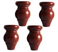 Pies niveladores, 4 patas de soporte madera for muebles, sofá, mueble, otomana, TV, dos plazas, tocador, cama, silla, etc(Red,12cm)