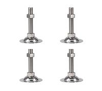 Pies niveladores, 4 piezas, ajustable de acero inoxidable 304 alta resistencia, utilizado for máquinas banco trabajo, mesas, armarios(D95*m20*150mm)