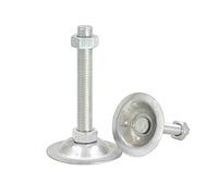 Pies niveladores de muebles de hierro galvanizado, Base de 38mm, rosca M8/M10 de 60-100mm, 4 Uds.(Base Dia38xM8x60mm)