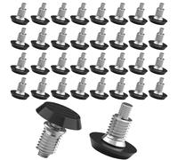 Pies niveladores de rosca de 1/4 pulgadas, 32 piezas de niveladores de muebles roscados ajustables con inserciones de tuerca de conexión atornilladas, patas de nivelación de deslizamiento de muebles