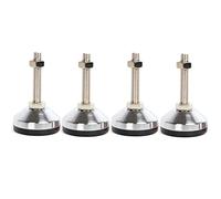 Pies niveladores, nivelador de patas ajustable for muebles 4 piezas, tornillo acero al carbono alta resistencia, parte inferior cojín goma, pies rosca M16