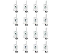 Pies niveladores para Muebles, 16 Paquetes de niveladores en Forma de L para Patas de Muebles, 70mm/2.8'' Zincado Pies niveladores de Metal para mesas, armarios, Bancos de Trabajo y armarios