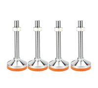 pies niveladores, Patas niveladoras de acero al Carbono, 4 Uds., Rosca M20, Patas de Tornillo nivelador de Alta Resistencia, nivelador de pies Ajustables for máquina de Banco de Trabajo