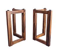 Pies para mueblesPatas de madera para muebles, 2 patas de mesa resistentes de madera maciza de 68 cm, patas de mesa con marco en V y decoración vintage, patas de mesa de comedor/patas de soporte para