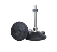 Pies para sillas y mesas Pies ajustables de junta universal negra for equipos muebles, varios tamaños, 4 piezas(D80XM8X50)