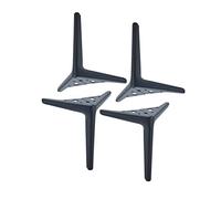 Pies triangulares metálicos, Juego de 4 patas metálicas triangulares for sofá, soportan hasta 600 kg, multicolor, 12 a 25 cm(Matt Black,19cm/7.5in)