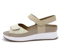 PieSanto - 250422 Sandalia Plantilla Extraíble Estampado Beig para: Mujer talla: 39