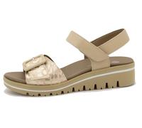 PieSanto - 250774 Sandalia Plantilla Extraíble Ante Metal Nude para: Mujer talla: 35