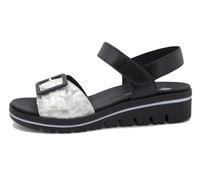 PieSanto - 250774 Sandalia Plantilla Extraíble Ante Metal Perla para: Mujer talla: 38