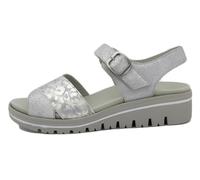 PieSanto - 250778 Sandalia Plantilla Extraíble Ante Metal Perla para: Mujer talla: 35