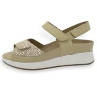 PieSanto - 260422 Sandalia Plantilla Extraíble Estampado Arena para: Mujer talla: 37