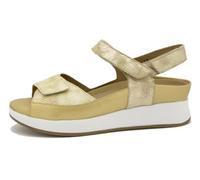 PieSanto - 260422 Sandalia Plantilla Extraíble Serpiente Arena para: Mujer talla: 35