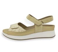 PieSanto - 260422 Sandalia Plantilla Extraíble Serpiente Arena para: Mujer talla: 41