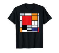 Piet Mondrian - Composición con gran plano rojo arte moderno Camiseta